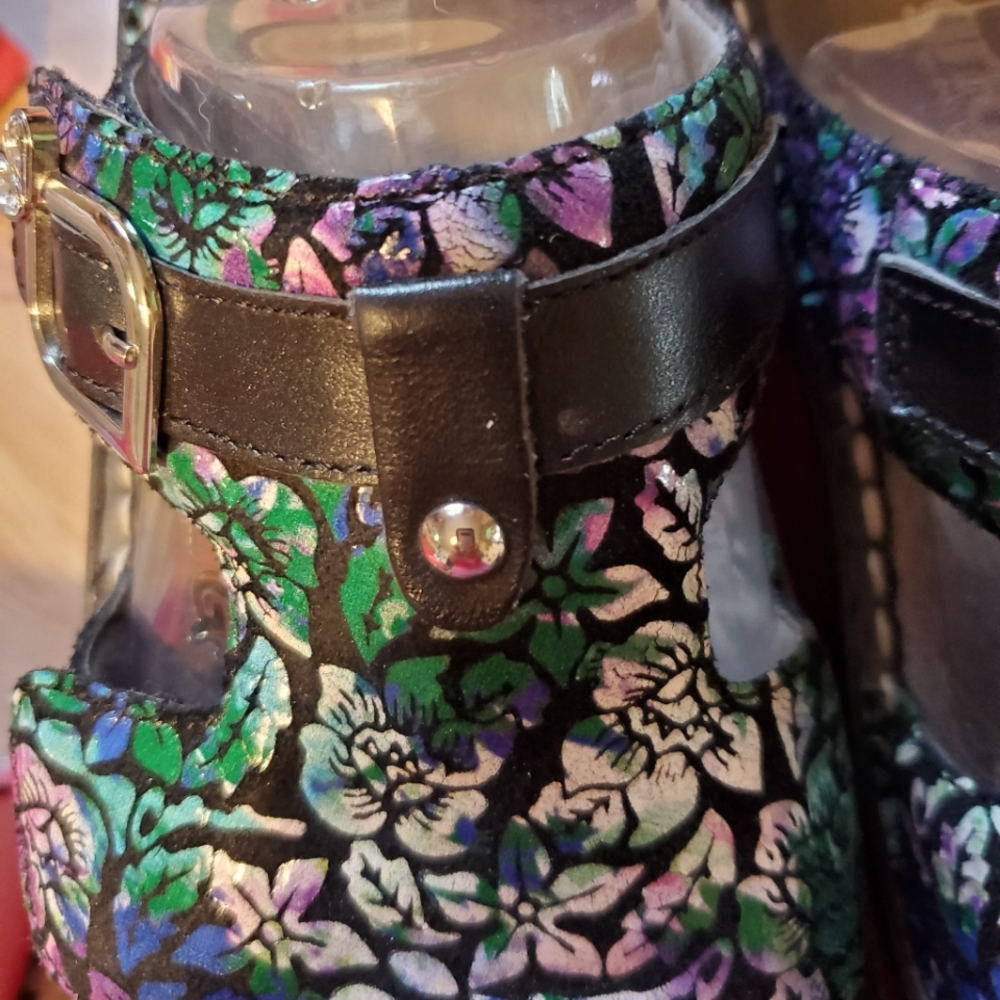 Shoes, Sandals, Alegria, Size 9, Mermaid Colors, Multicolor